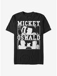 Disney Epic Mickey Character Lockups B&W T-Shirt, BLACK, hi-res