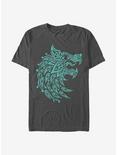 Assassin's Creed Valhalla Wolf Face T-Shirt, CHARCOAL, hi-res