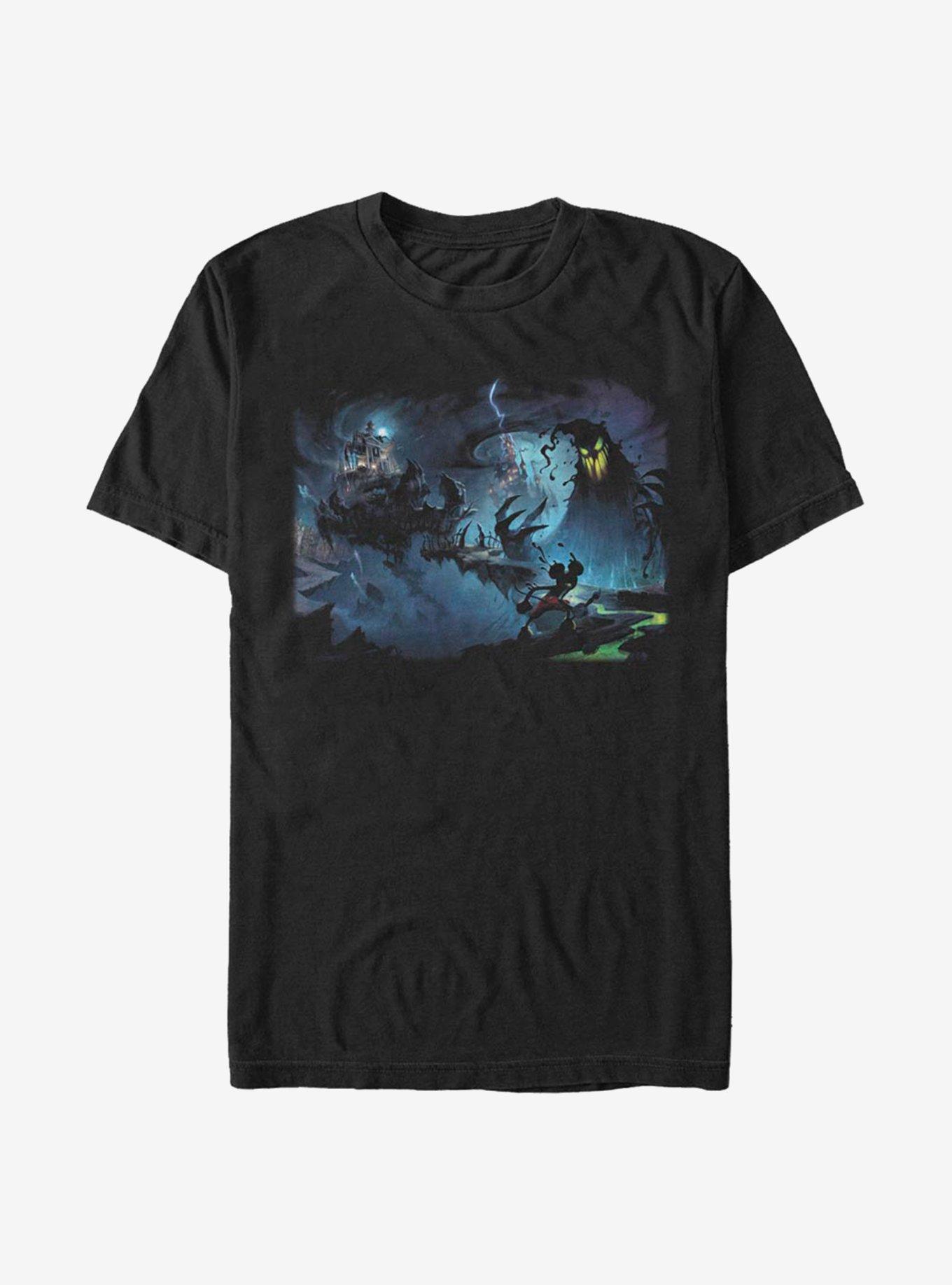 Disney Epic Mickey Inky Environment T-Shirt, BLACK, hi-res