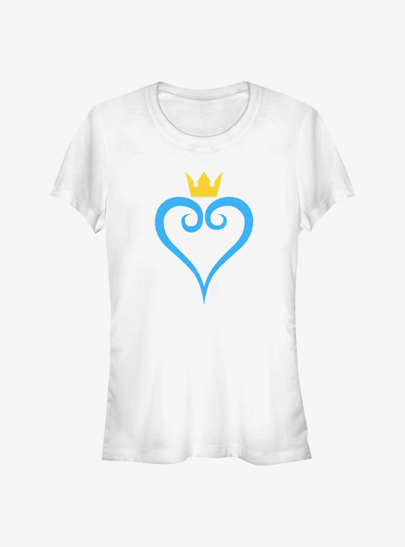 Disney Kingdom Hearts Heart And Crown Girls T-Shirt