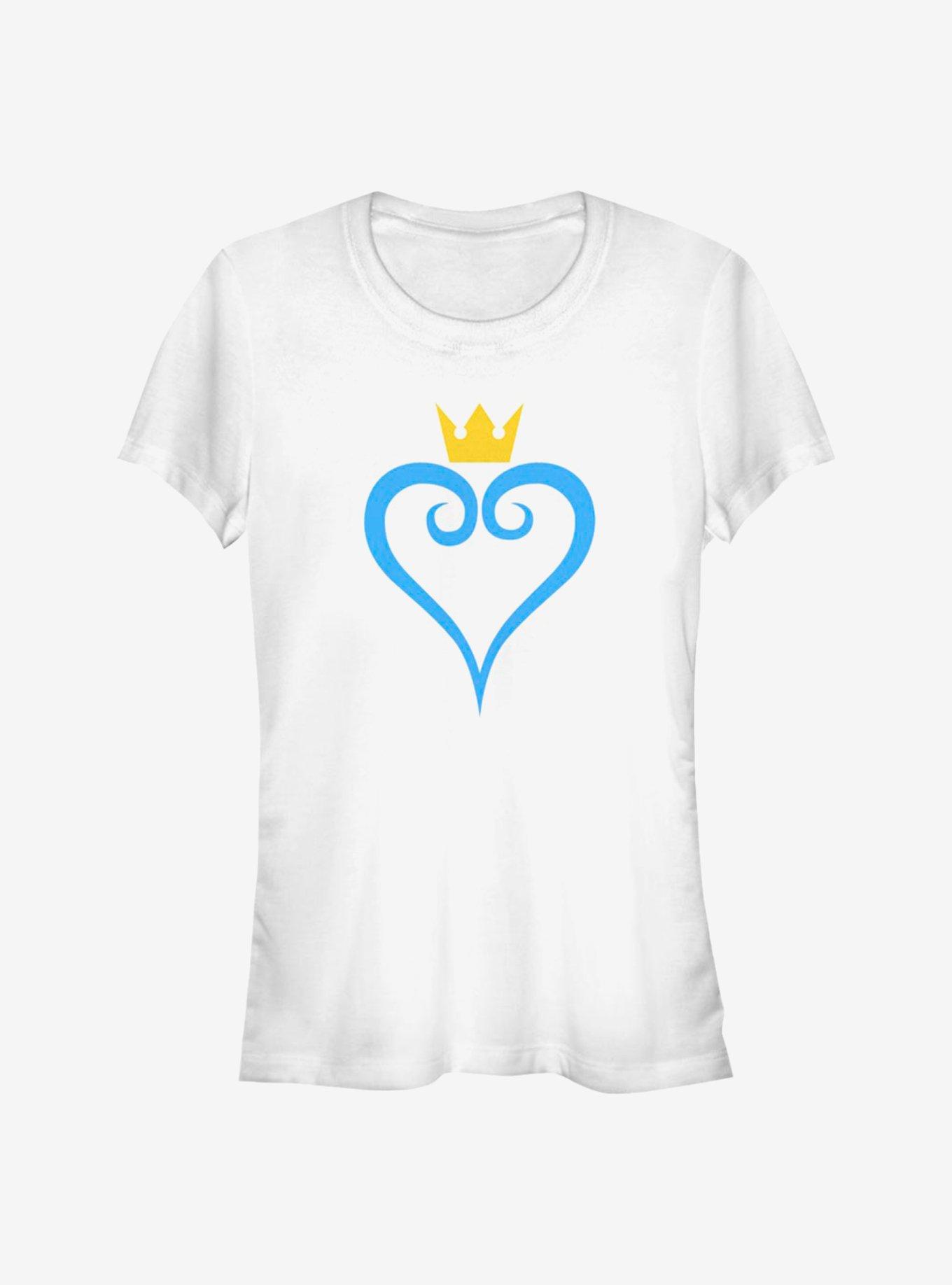 Disney Kingdom Hearts Heart And Crown Girls T-Shirt, , hi-res