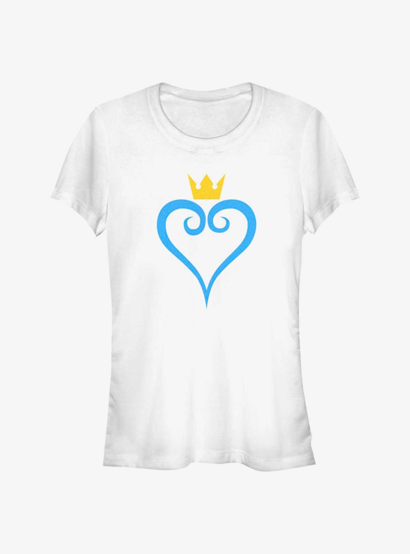 Disney Kingdom Hearts Heart And Crown Girls T-Shirt, , hi-res