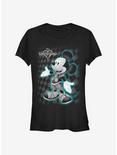 Disney Kingdom Hearts Mickey Hearts Girls T-Shirt, BLACK, hi-res