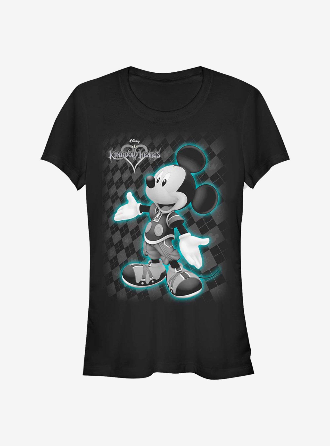 Disney Kingdom Hearts Mickey Hearts Girls T-Shirt, BLACK, hi-res