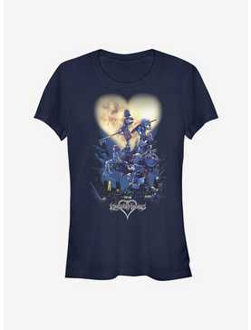 Disney Kingdom Hearts Poster Logo Girls T-Shirt, , hi-res