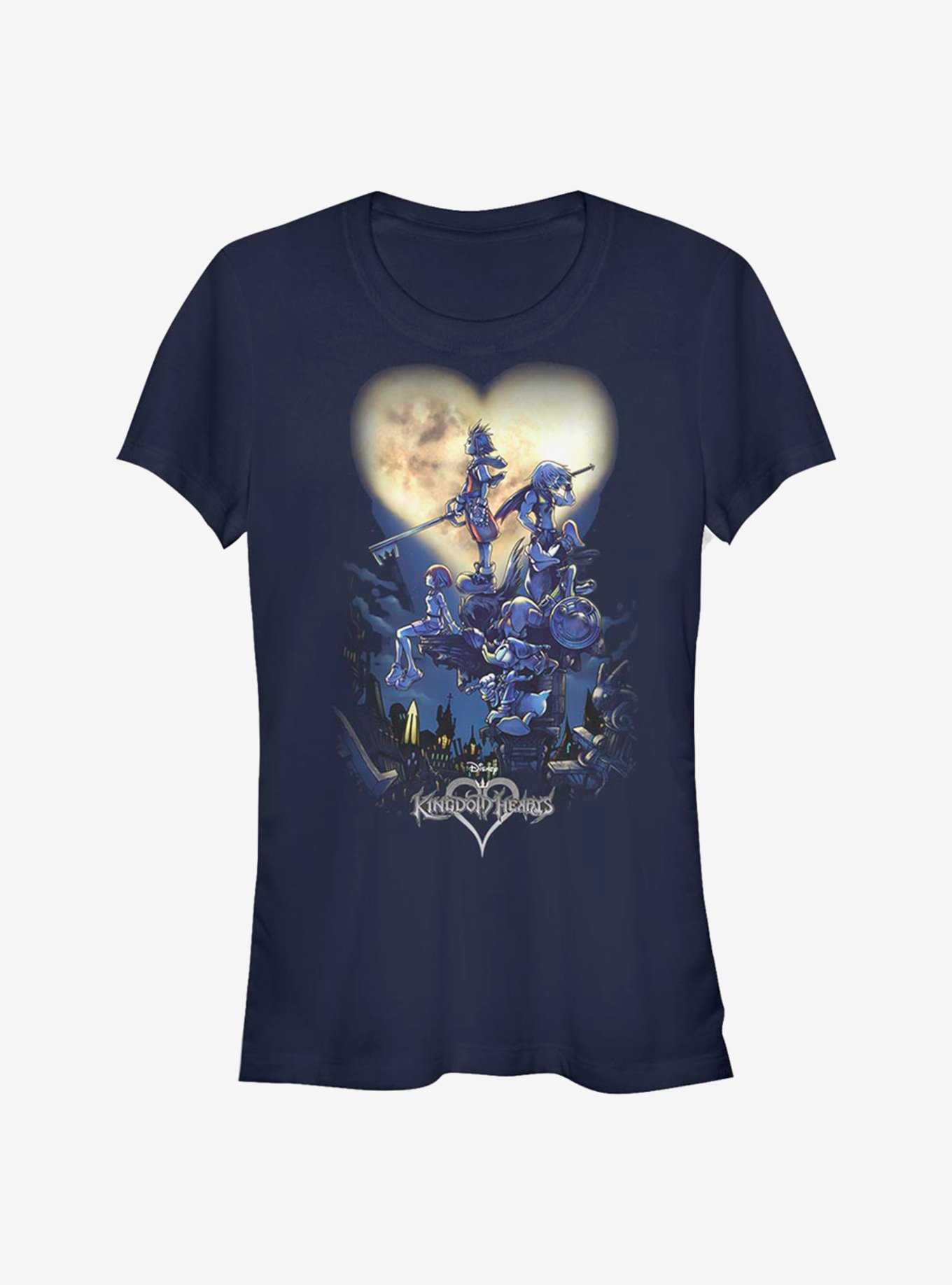 Disney Kingdom Hearts Poster Logo Girls T-Shirt, , hi-res