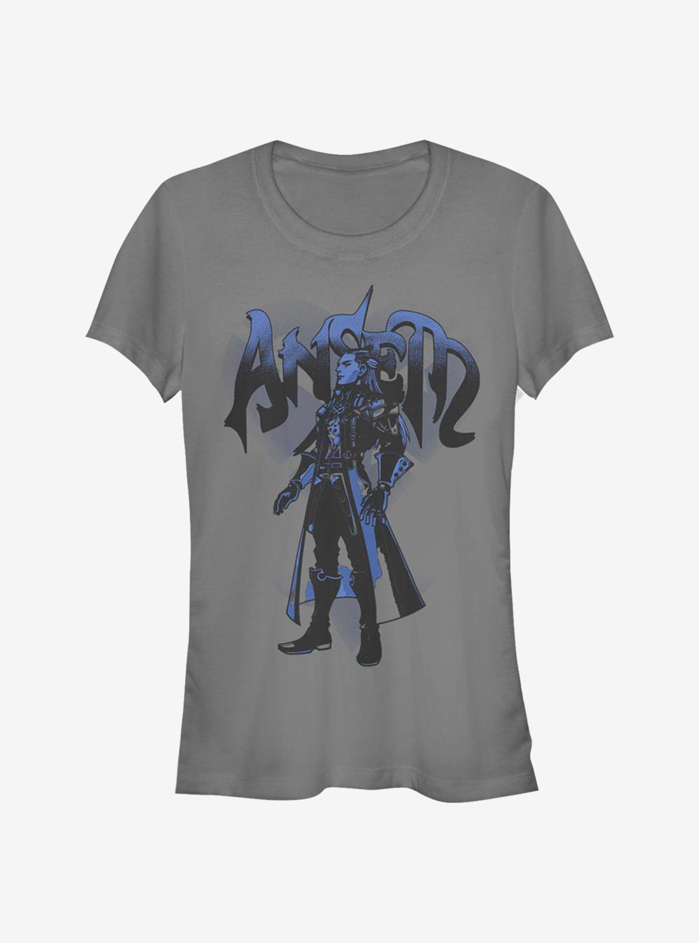 Disney Kingdom Hearts Ansem Blue Girls T-Shirt, CHARCOAL, hi-res