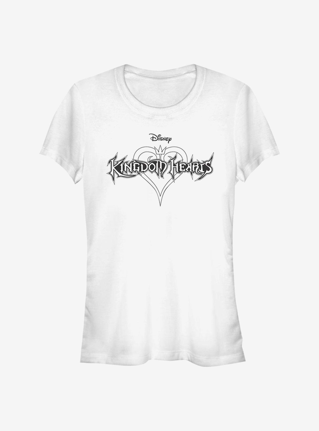 Disney Kingdom Hearts Black And White Girls T-Shirt, , hi-res