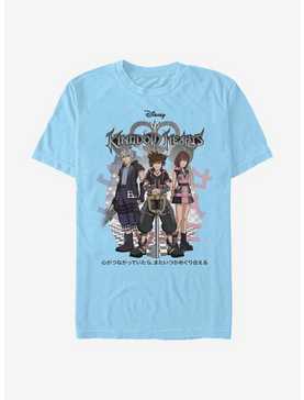 Disney Kingdom Hearts Sora Japanese Group T-Shirt, LT BLUE, hi-res