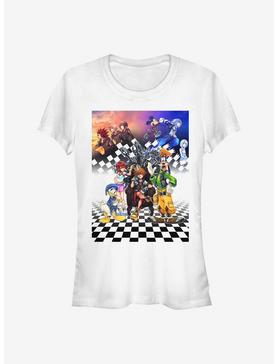 Disney Kingdom Hearts Group Checkers Girls T-Shirt, , hi-res