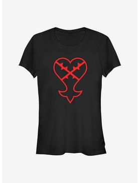 Disney Kingdom Hearts Heartless Symbol Girls T-Shirt, , hi-res