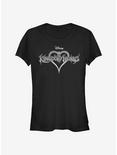 Disney Kingdom Hearts Kingdom Logo Girls T-Shirt, BLACK, hi-res