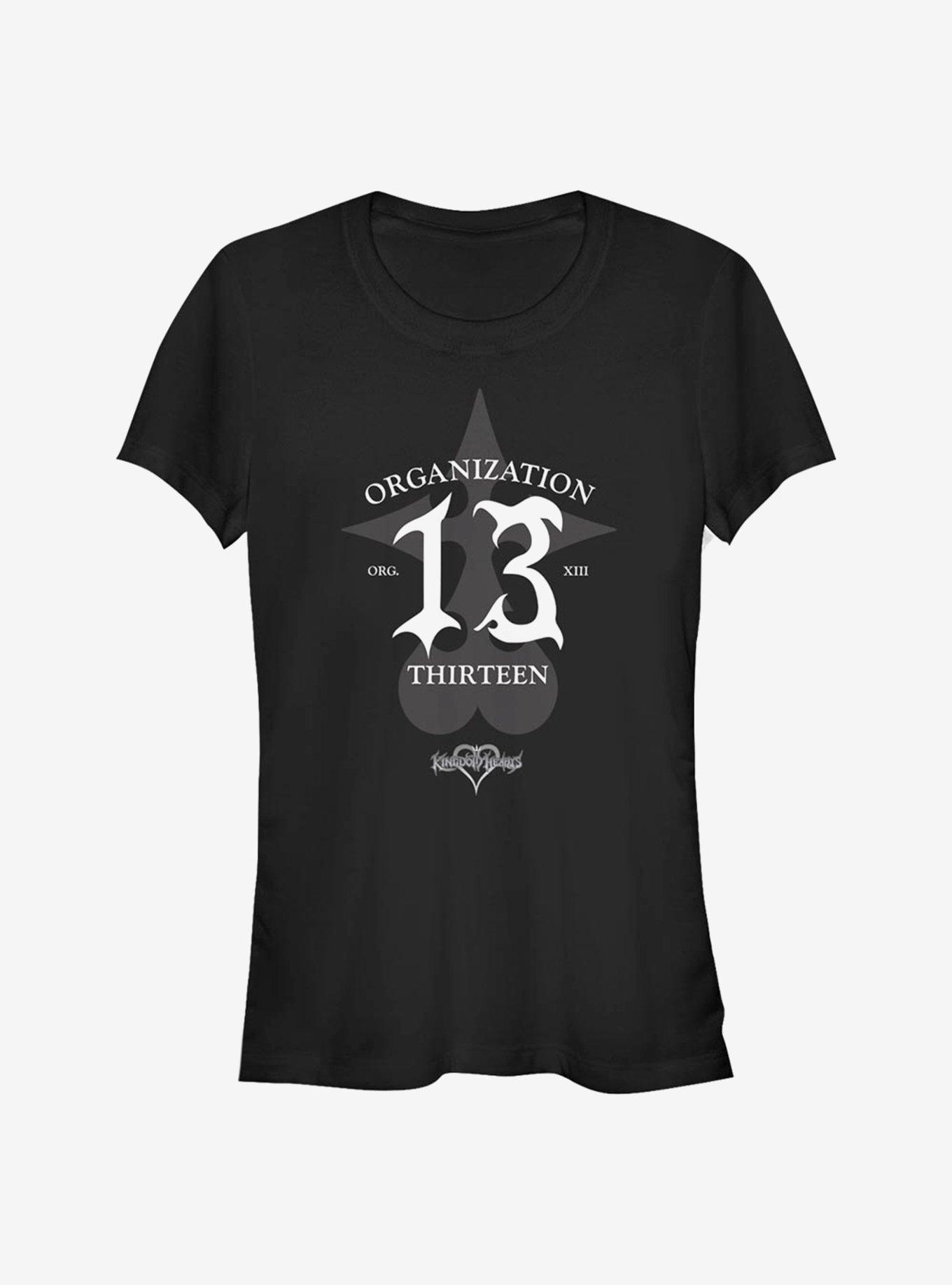 Disney Kingdom Hearts Organization Thirteen Girls T-Shirt, BLACK, hi-res