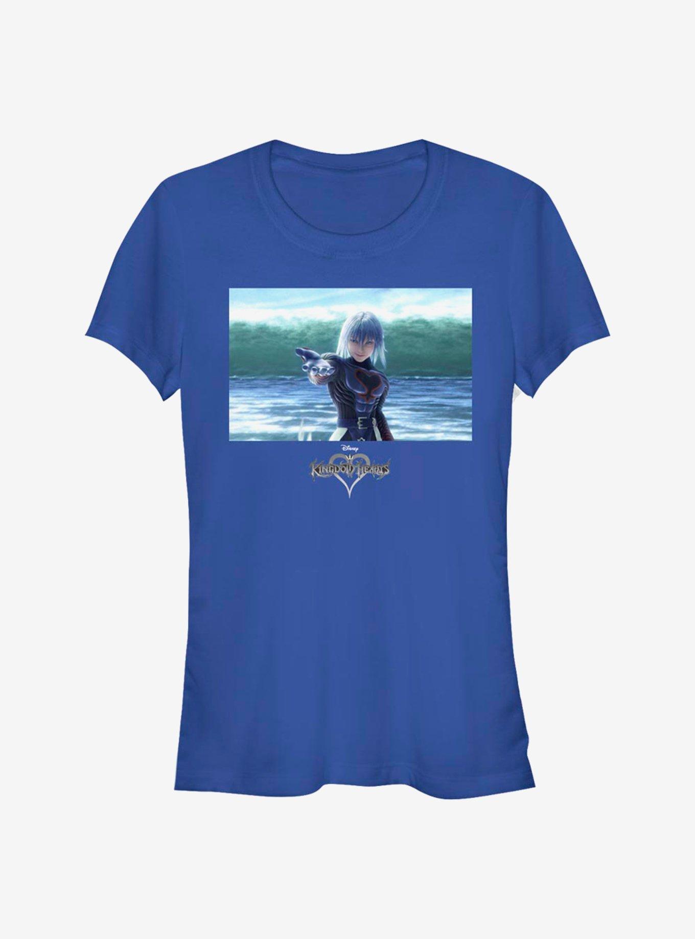 Disney Kingdom Hearts Riku In Water Girls T-Shirt, ROYAL, hi-res