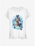 Disney Kingdom Hearts Sky Group Girls T-Shirt, WHITE, hi-res