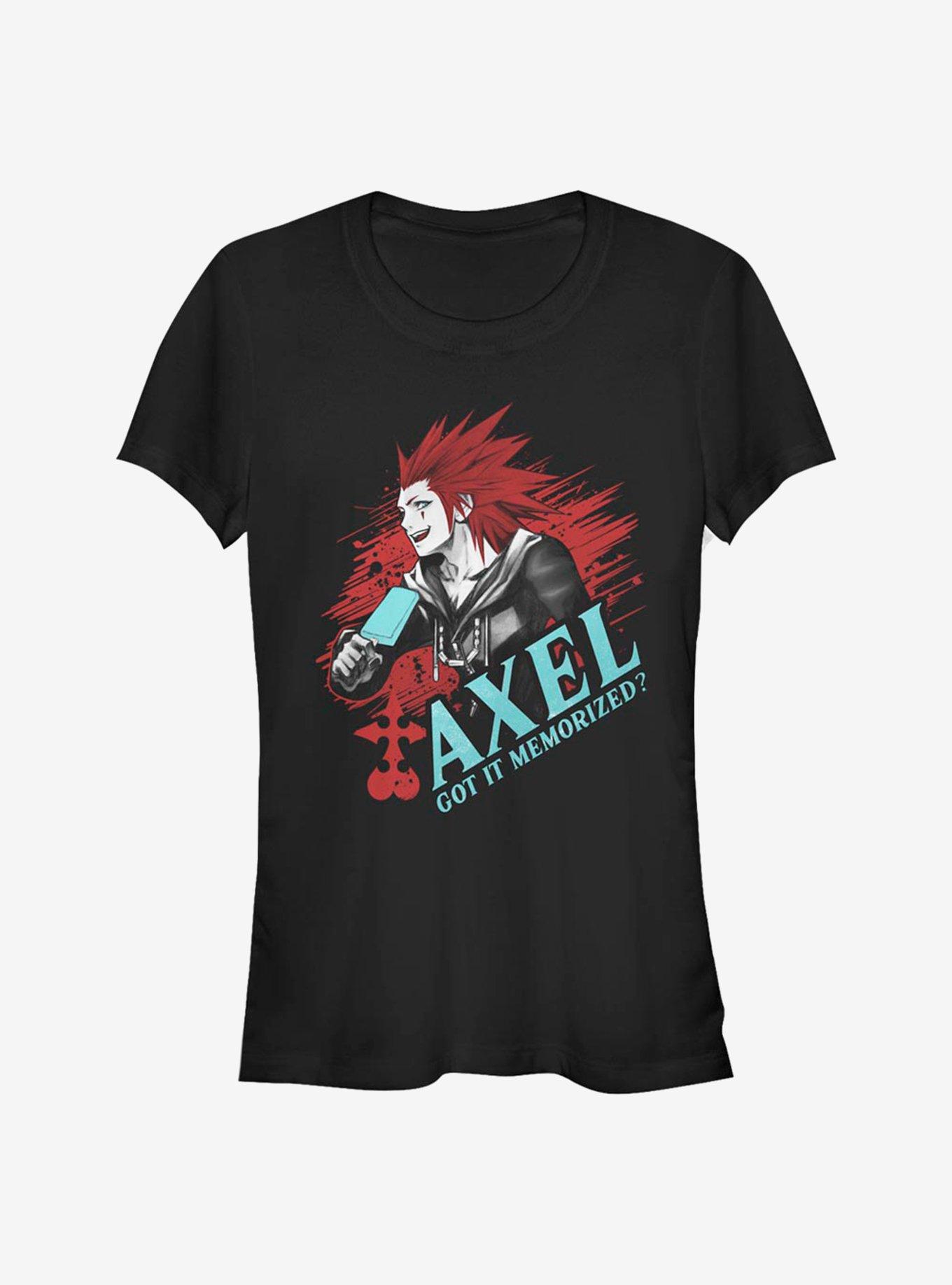 Disney Kingdom Hearts Solo Axel Girls T-Shirt, BLACK, hi-res