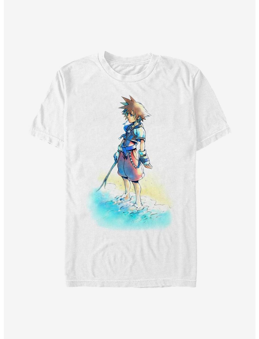 Disney Kingdom Hearts Beach Sora T-Shirt, WHITE, hi-res