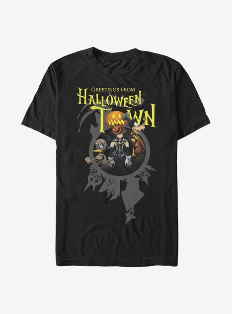 Disney Kingdom Hearts Greetings Halloween Town T-Shirt - BLACK | Hot Topic