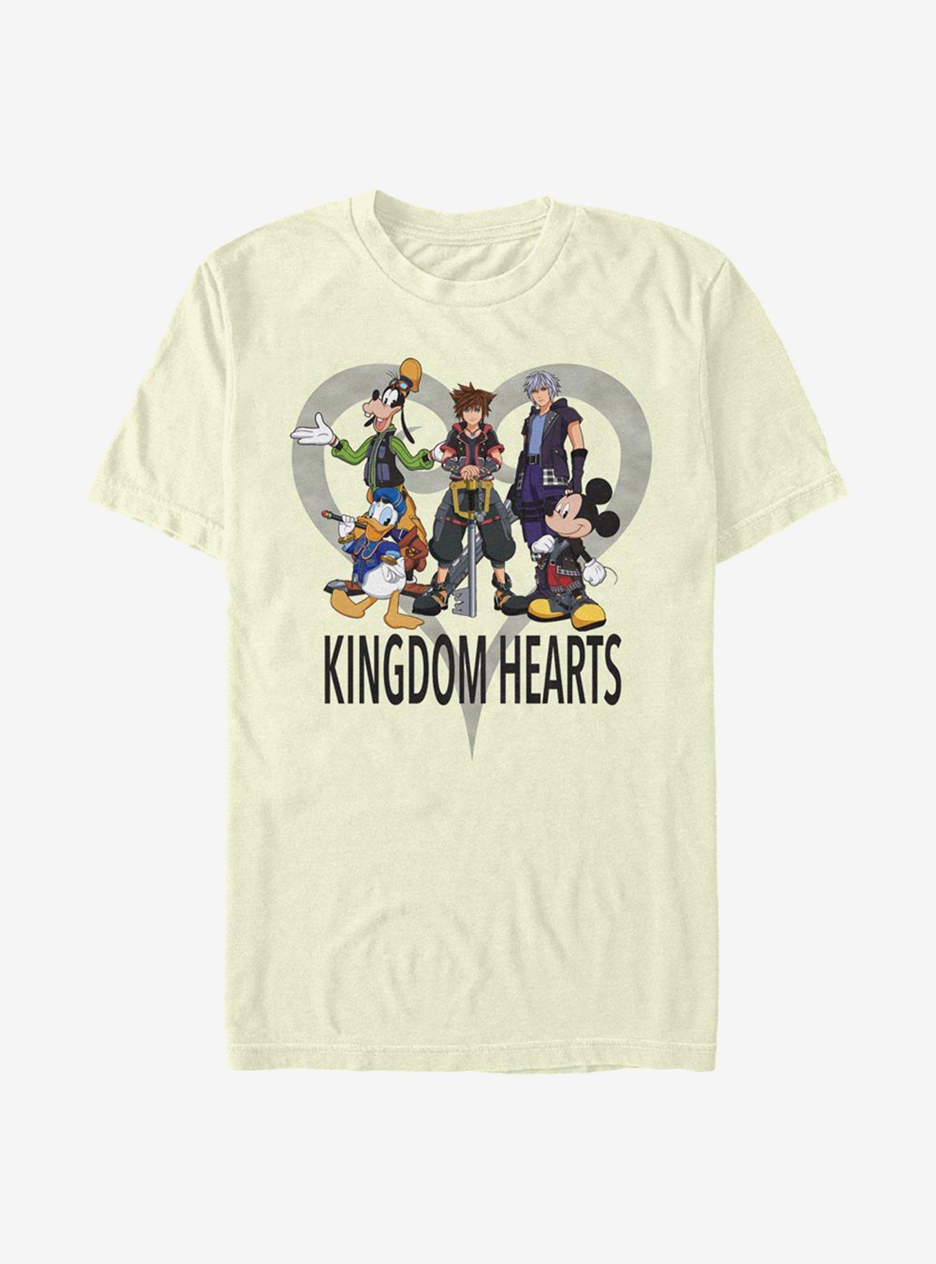 Disney Kingdom Hearts Heart Background T-Shirt, , hi-res