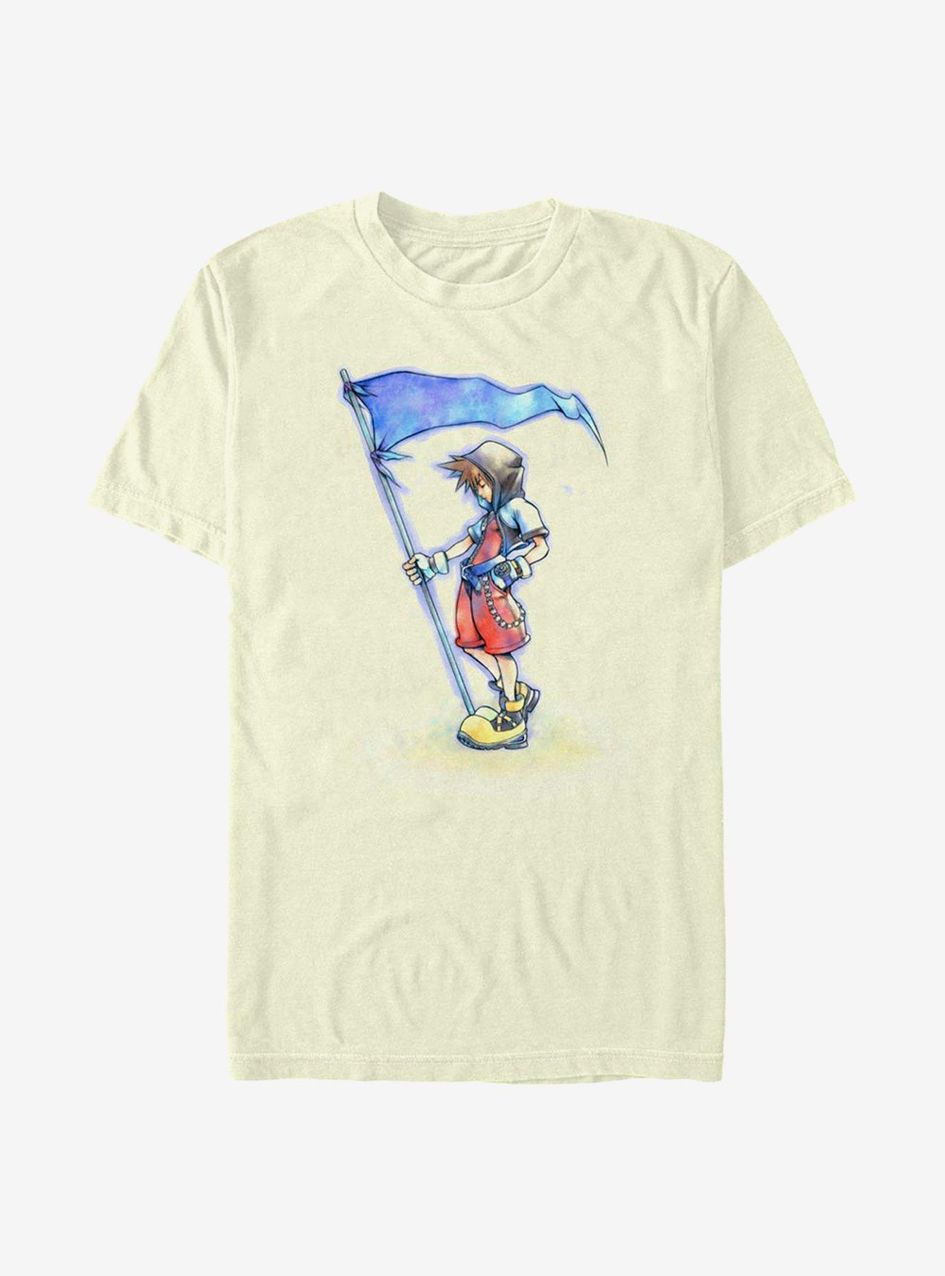 Disney Kingdom Hearts Sora With Flag T-Shirt, , hi-res