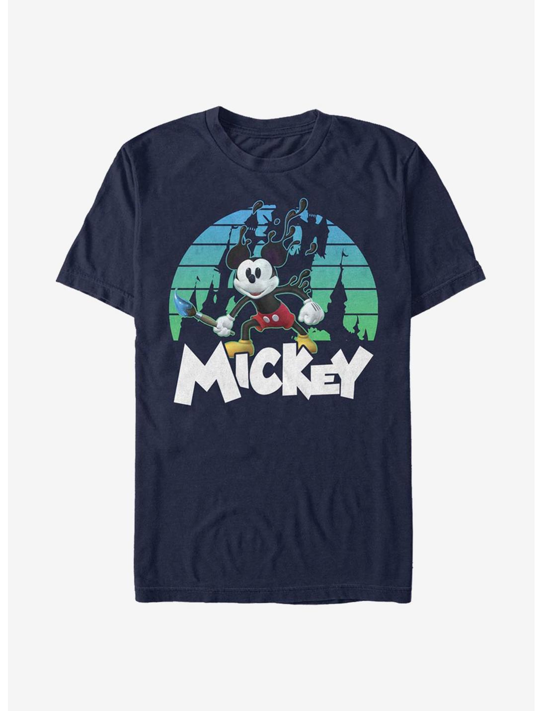 Disney Epic Mickey Retro Sunset T-Shirt, NAVY, hi-res