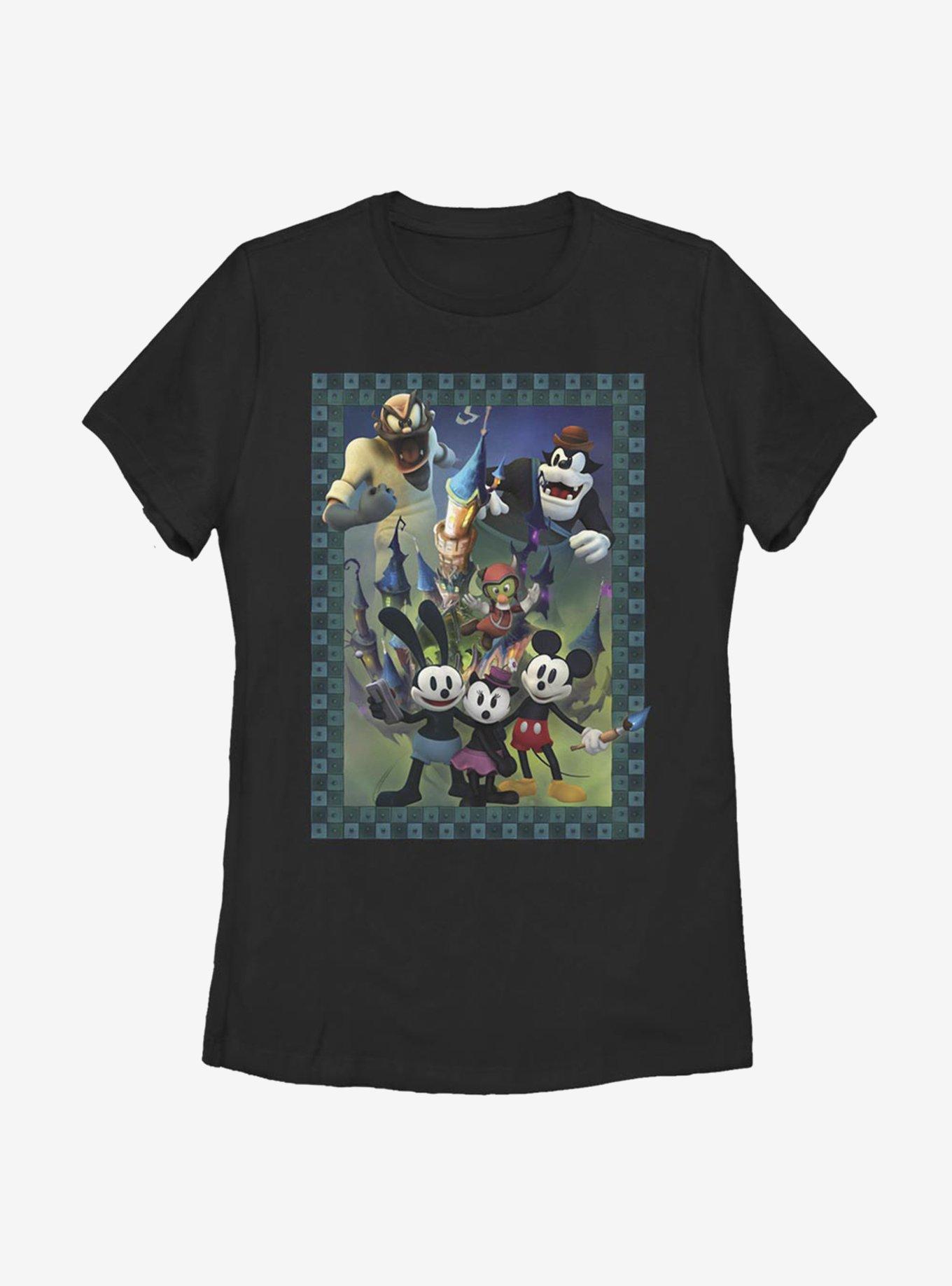 Disney Epic Mickey Character Poster Womens T-Shirt, , hi-res