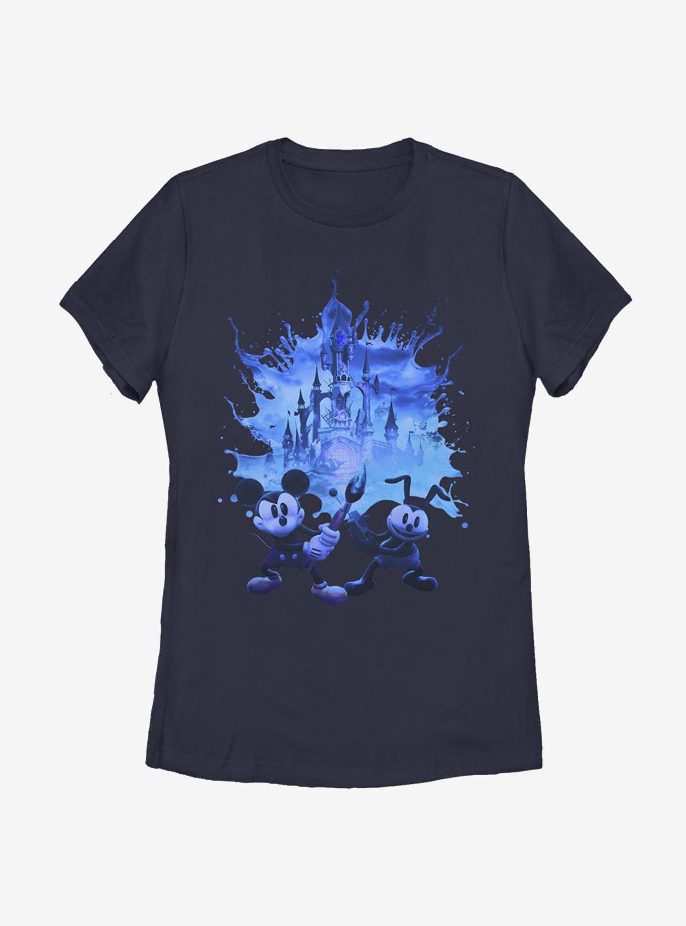 Disney Epic Mickey Tonal Splash Poster Womens T-Shirt, , hi-res