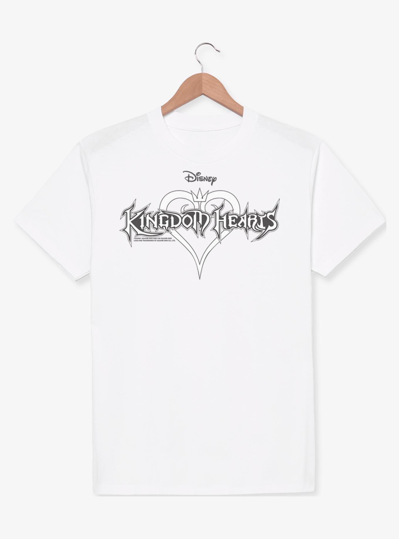 Disney Kingdom Hearts Black And White T-Shirt