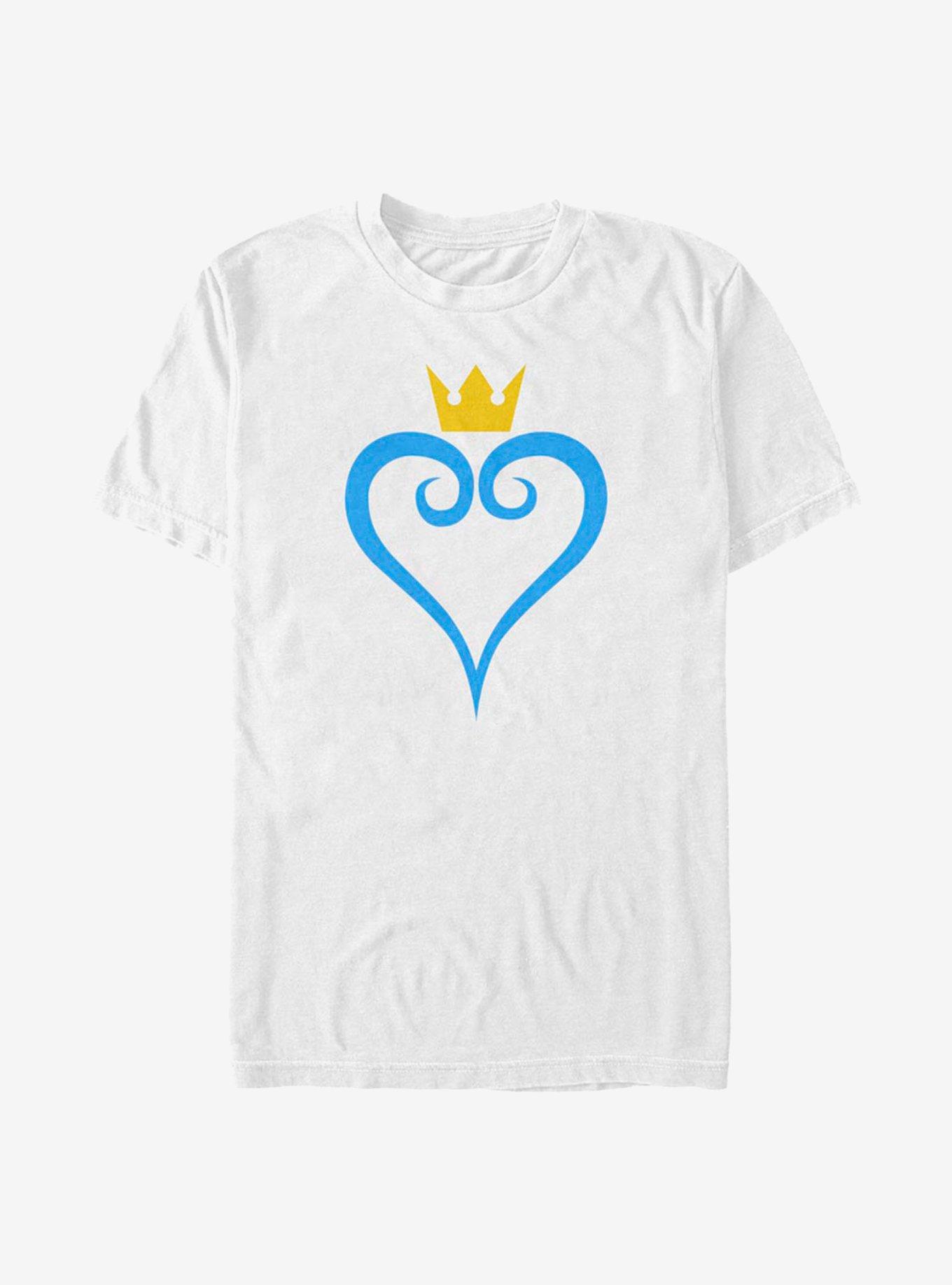 Disney Kingdom Hearts Heart And Crown T-Shirt, , hi-res