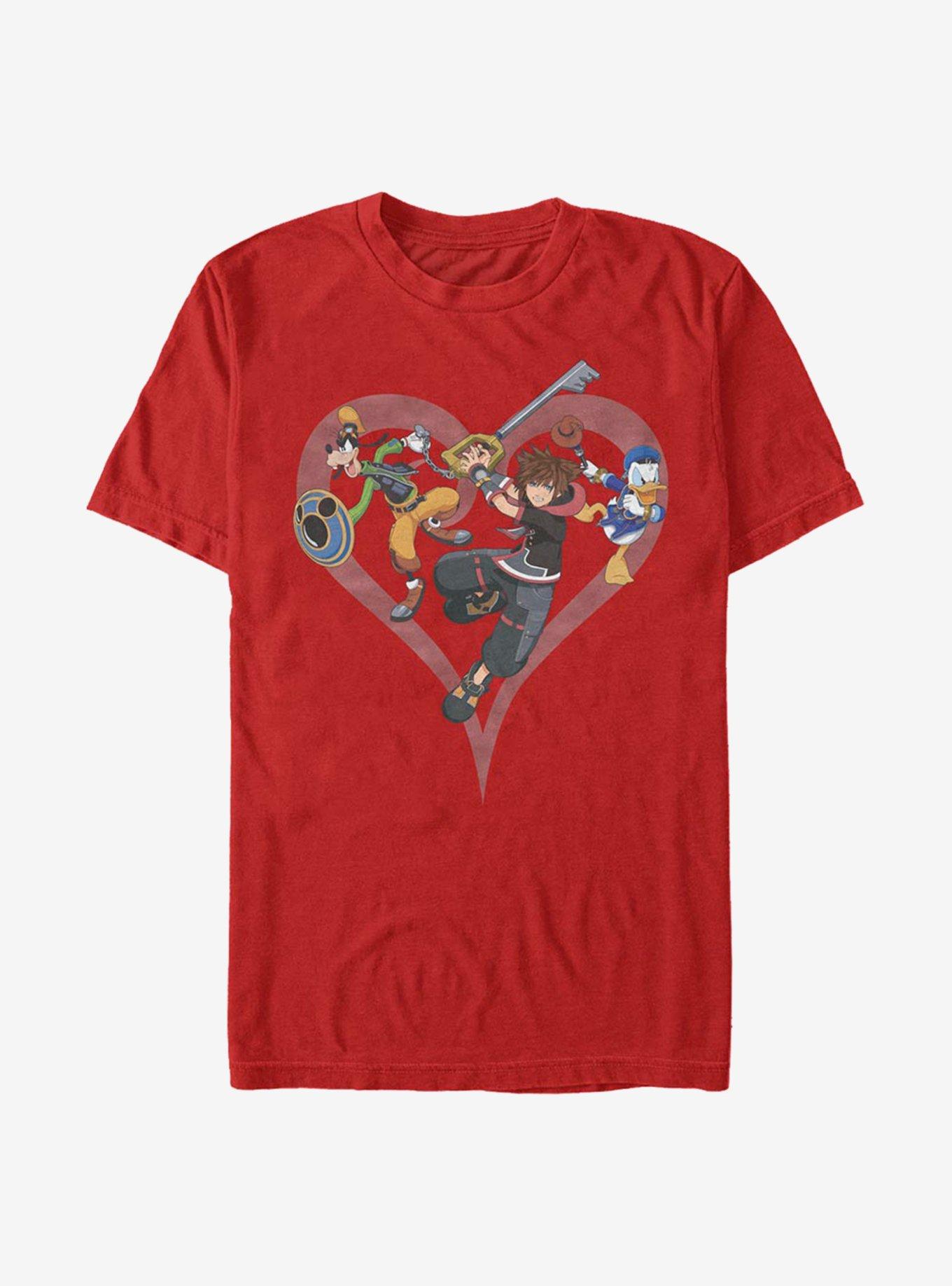 Disney Kingdom Hearts Sora Goofy Donald T-Shirt, WHITE, hi-res