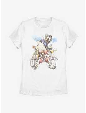 Disney Kingdom Hearts Group In The Clouds Womens T-Shirt, , hi-res