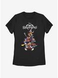 Disney Kingdom Hearts Group With Logo Womens T-Shirt, BLACK, hi-res