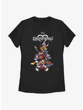 Disney Kingdom Hearts Group With Logo Womens T-Shirt, , hi-res