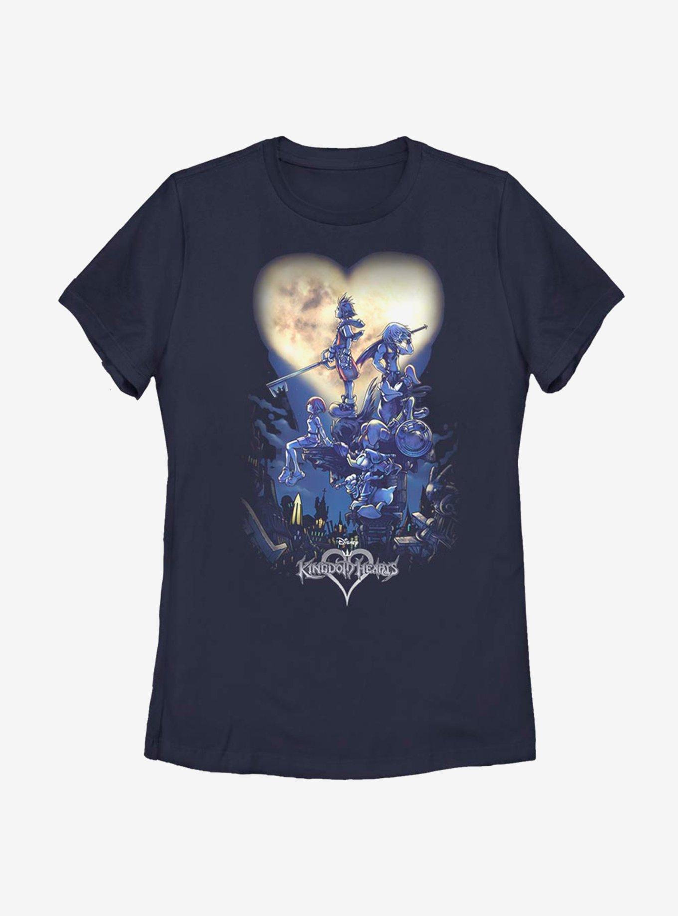 Disney Kingdom Hearts Poster Logo Womens T-Shirt, , hi-res