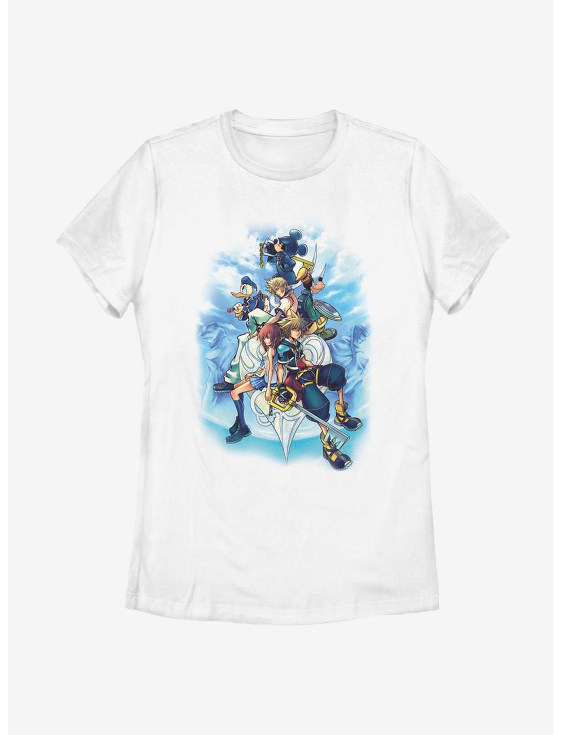 Disney Kingdom Hearts Sky Group Womens T-Shirt, WHITE, hi-res
