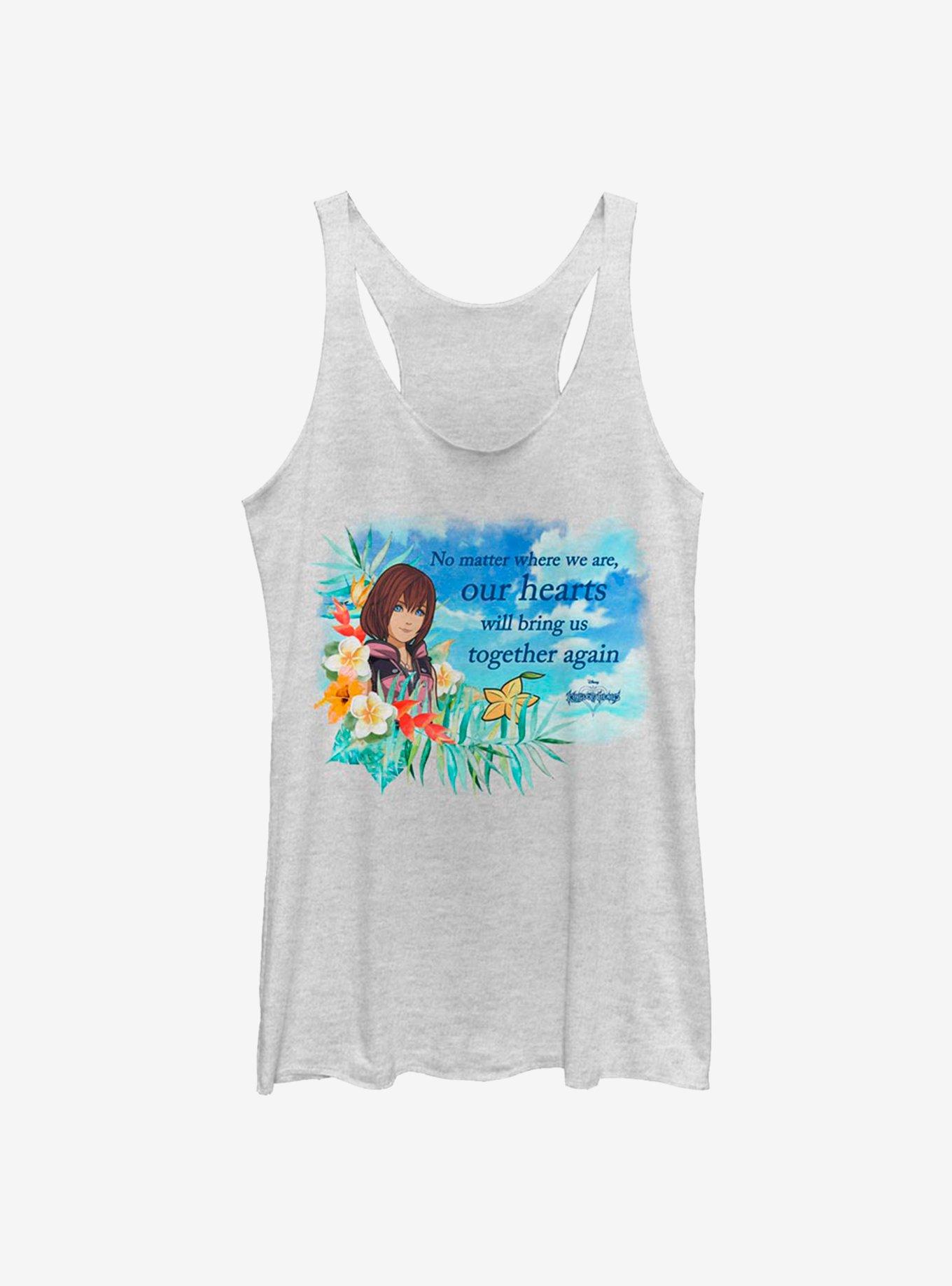 Disney Kingdom Hearts Kairi Floral Womens Tank Top, , hi-res