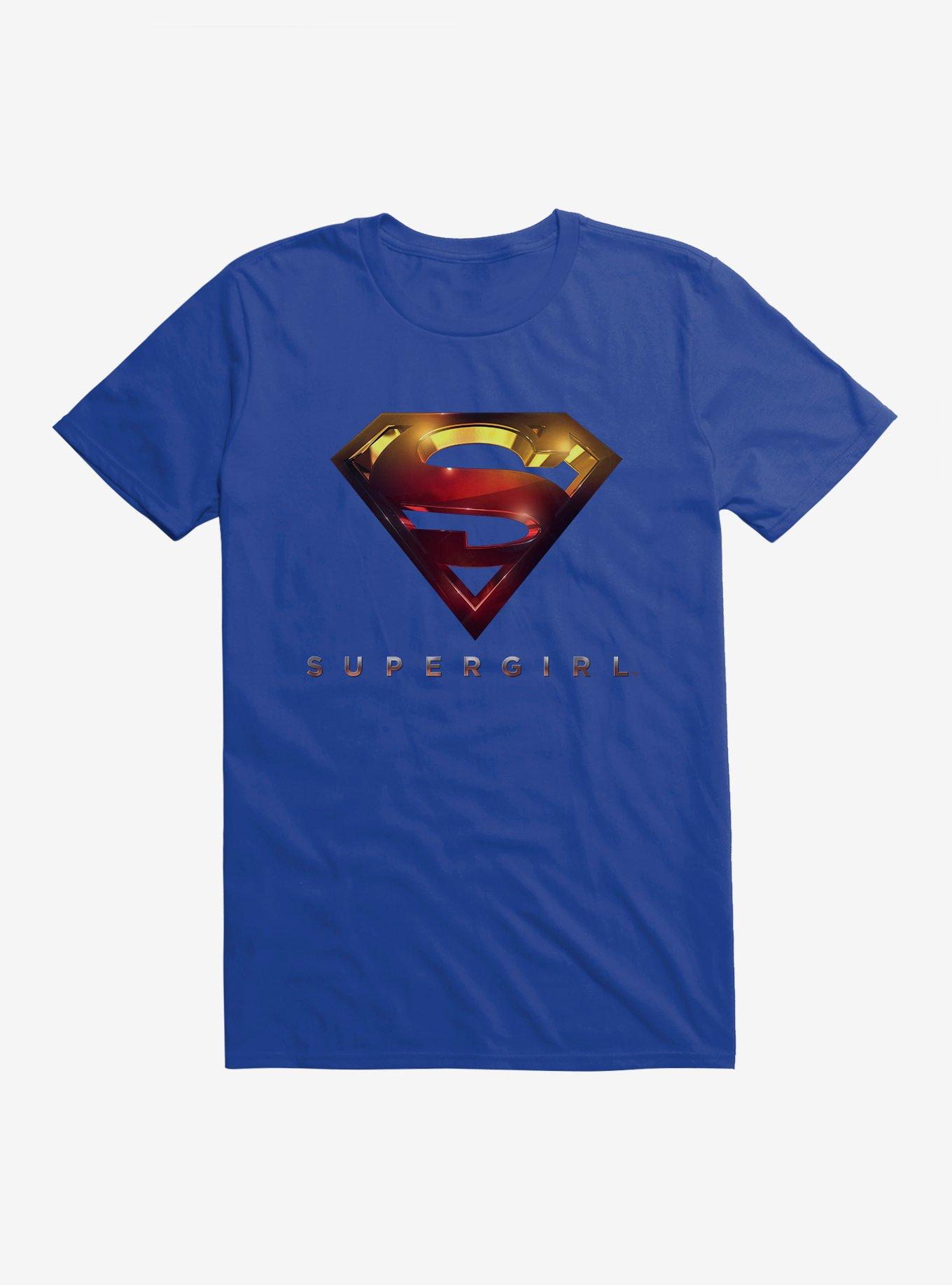 DC Comics Supergirl Logo T-Shirt, ROYAL BLUE, hi-res