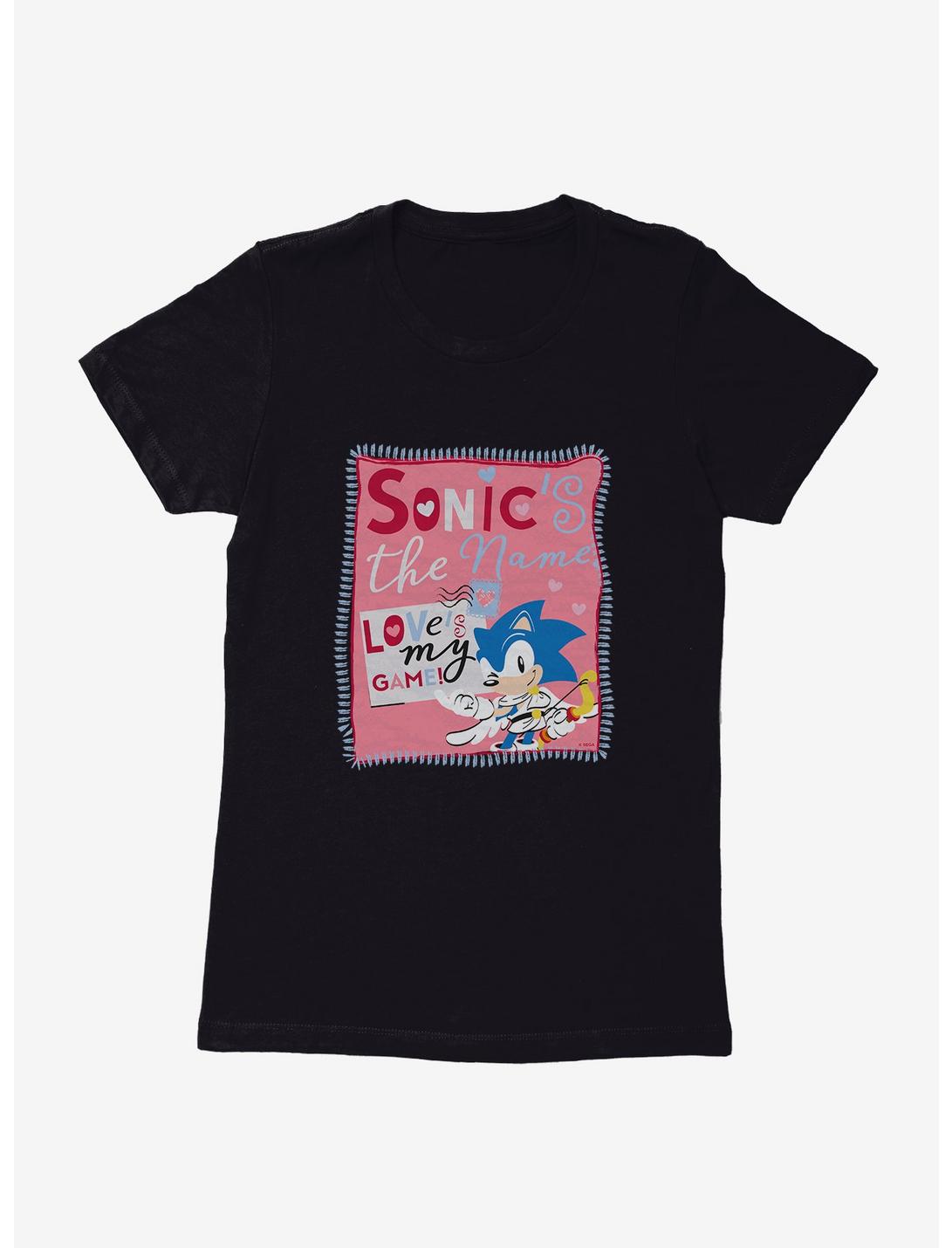 Sonic The Hedgehog Sonic's The Name Love's My Game Womens T-Shirt, , hi-res