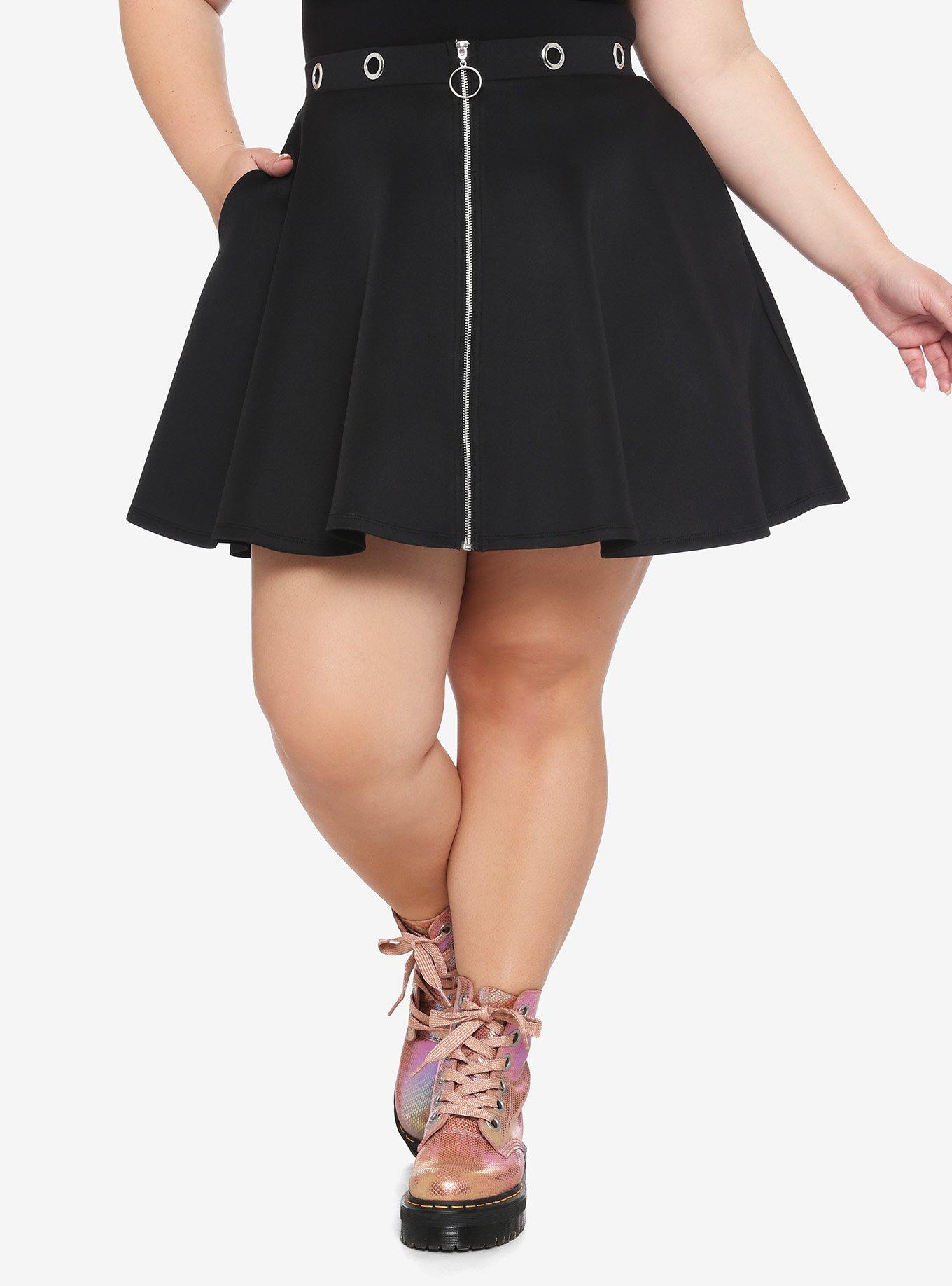 Structured plus clearance size skater skirt