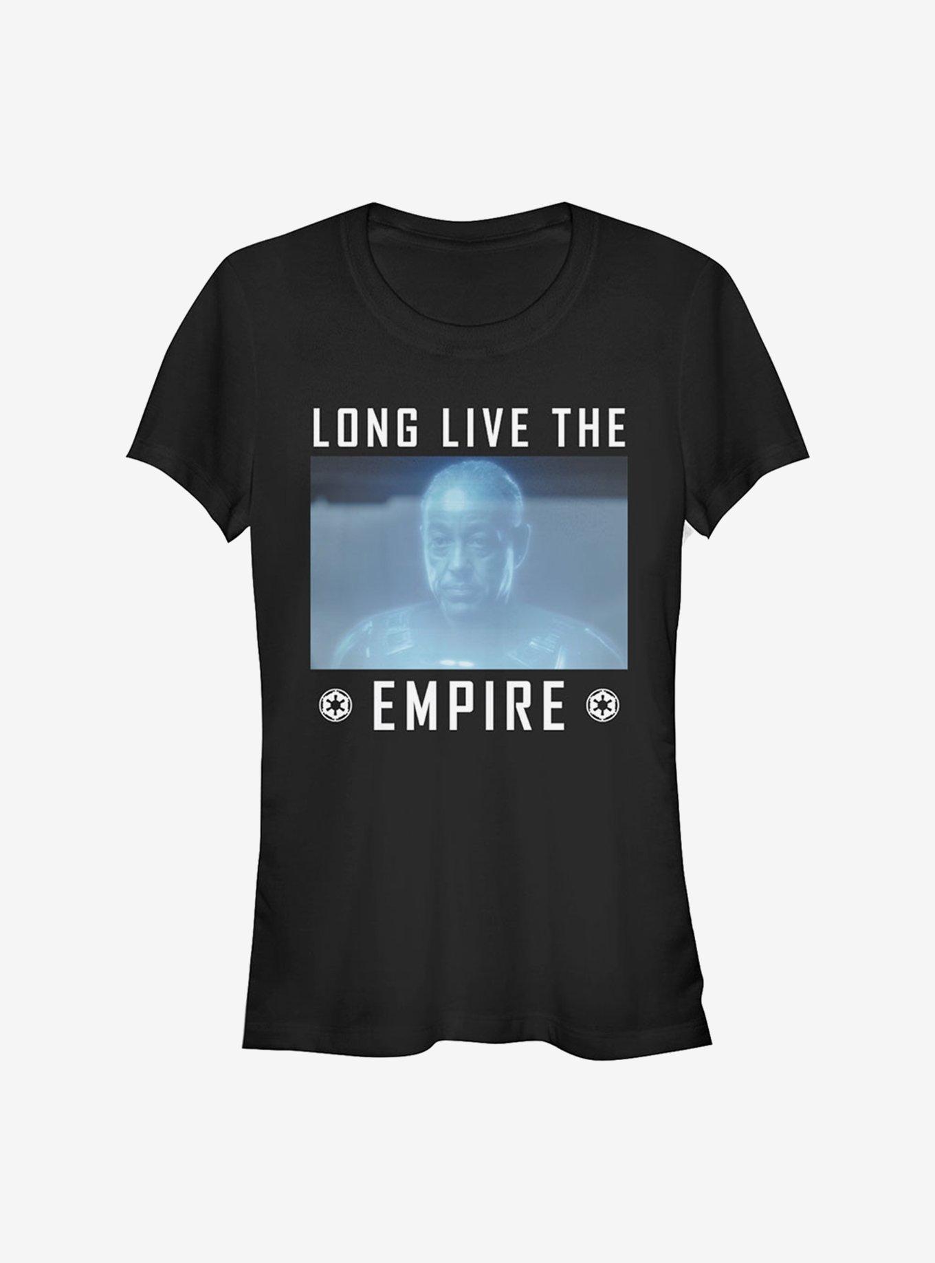 Star Wars The Mandalorian Moff Gideon Long Live The Empire Girls T-Shirt, BLACK, hi-res