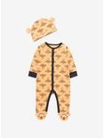 Disney Winnie the Pooh Tigger Faces Infant One-Piece, MUSTARD HEATHER, hi-res