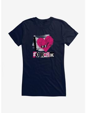 Sonic The Hedgehog Love To Rock Girls T-Shirt, NAVY, hi-res