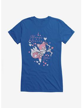 Sonic The Hedgehog Tails Always Loving You Girls T-Shirt , ROYAL, hi-res