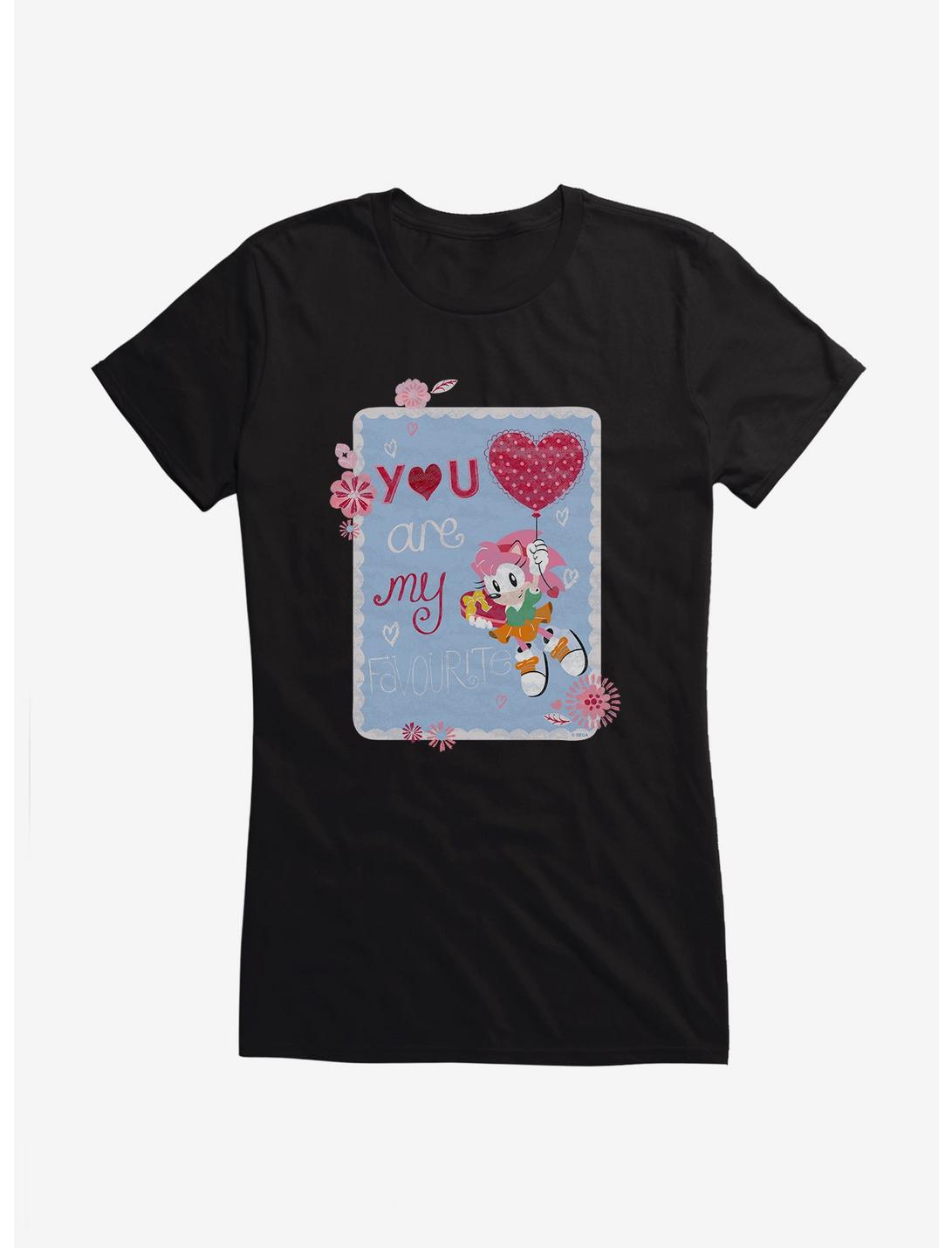 Sonic The Hedgehog Amy Rose You Are My Favorite Girls T-Shirt , , hi-res