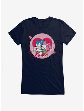 Sonic The Hedgehog Amy Rose Love Girls T-Shirt , NAVY, hi-res