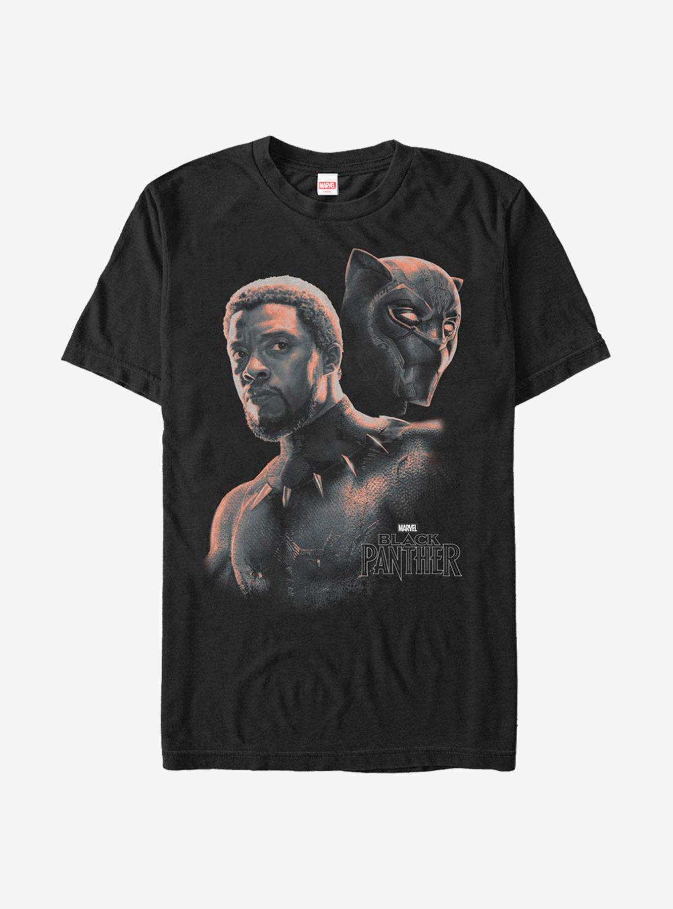 Marvel Black Panther T'Challa Unmasked T-Shirt, BLACK, hi-res