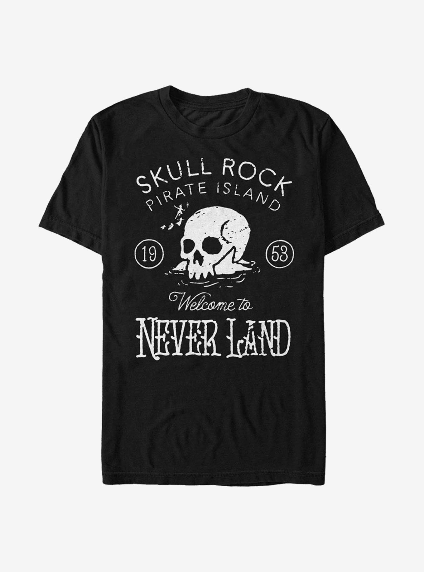 Peter Pan Welcome To Skull Rock T-Shirt, BLACK, hi-res