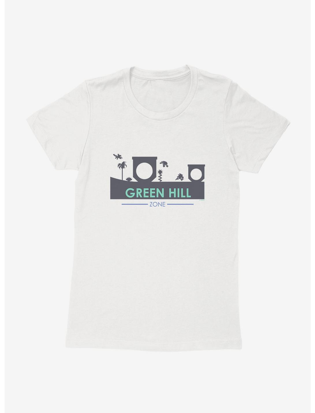 Sonic The Hedgehog Green Hill Zone Womens T-Shirt, WHITE, hi-res
