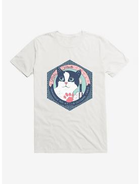 Space Horizons The First Cat In Space T-Shirt, WHITE, hi-res