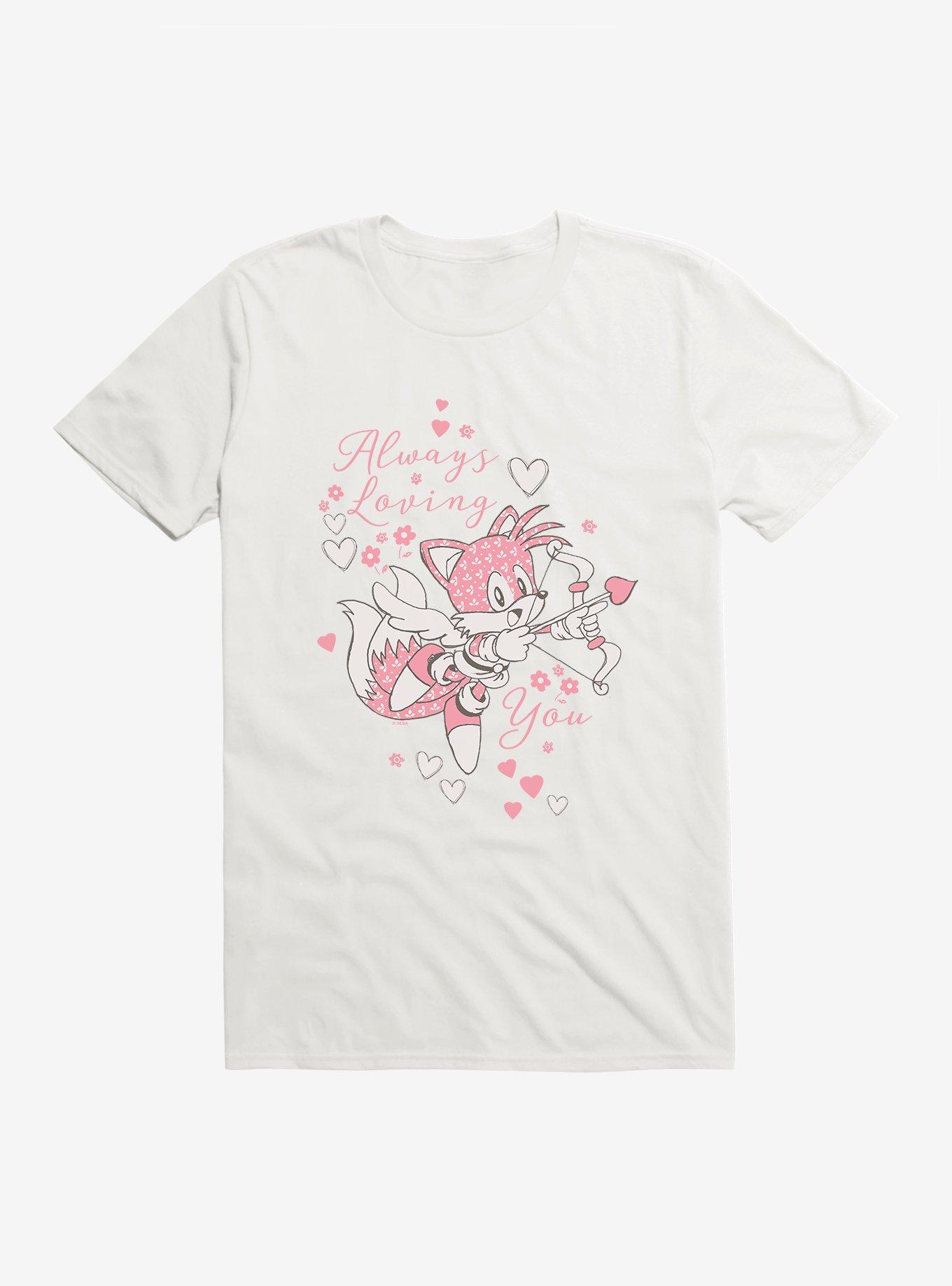 Sonic The Hedgehog Tails Always Loving You T-Shirt , WHITE, hi-res